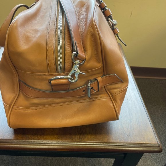 Cole Haan Leather Weekender Duffle Bag - Picture 2 of 6